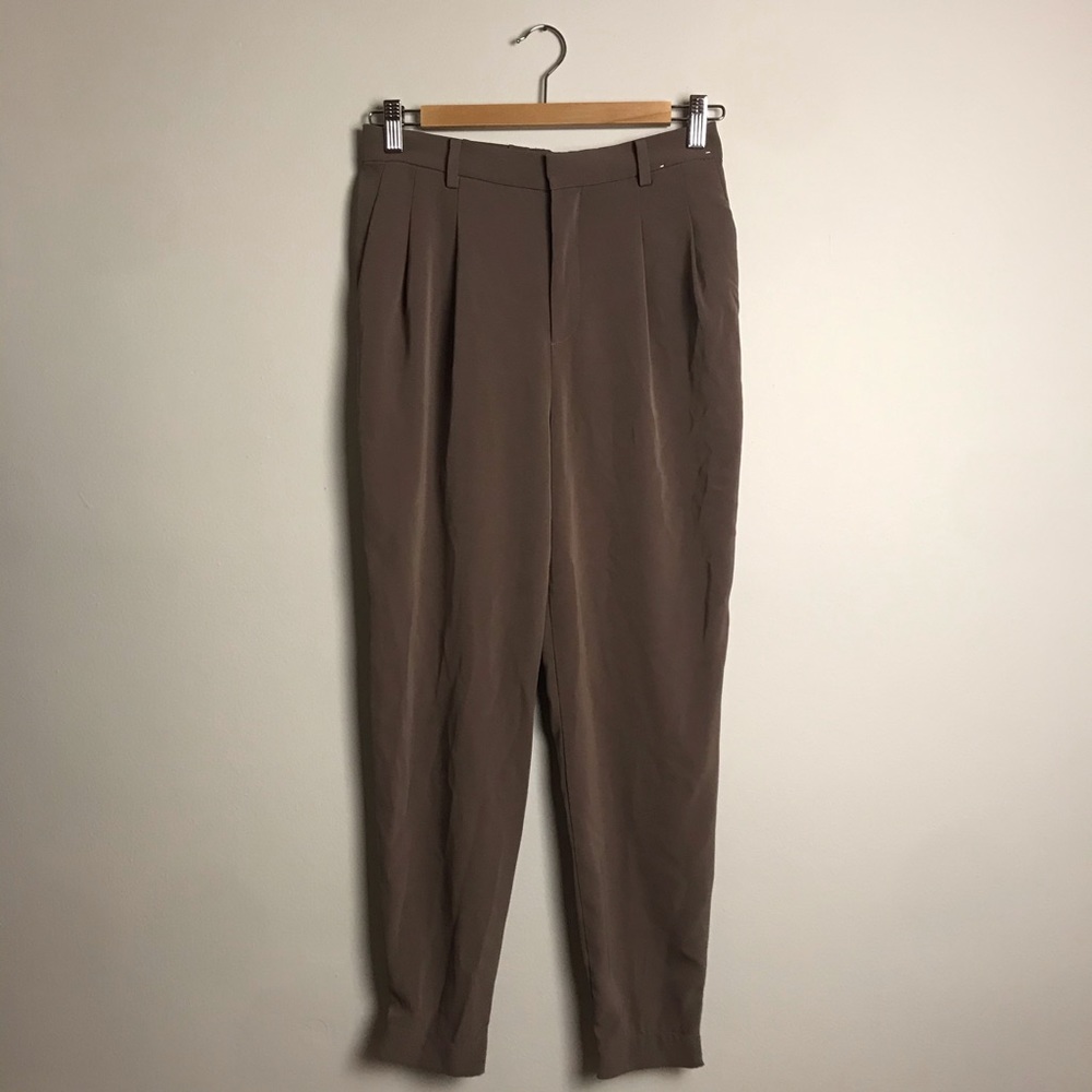 Uniqlo Brown High Waist Slacks Pants